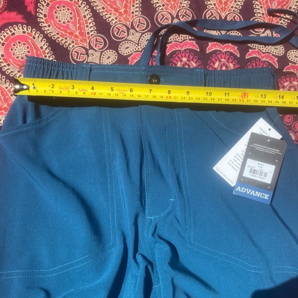 NWT Dickie’s Tall Cargo Scrub Pants Caribbean Blue Drawstring Long Unisex Scrubs - Picture 9 of 9